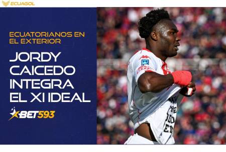 JORDY CAICEDO SE METE EN EL XI IDEAL DE EXTRANJEROS EN ARGENTINA