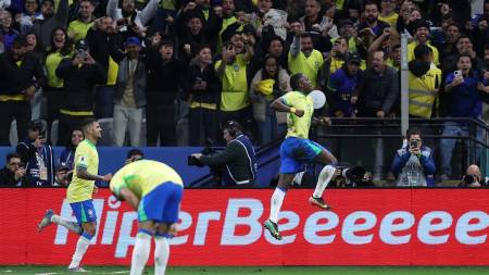 (VIDEO) Solitario gol de Vinicius le dio a Brasil el pase al mundial 2026
